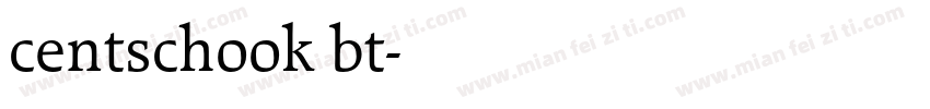 centschook bt字体转换